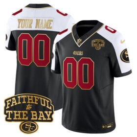 Black San Francisco 49ers Active Player Custom Alternate 2025 F.U.S.E. Faithful To The Bay Patch Vapor Limited V8 Stitched Football Jersey - SFR47