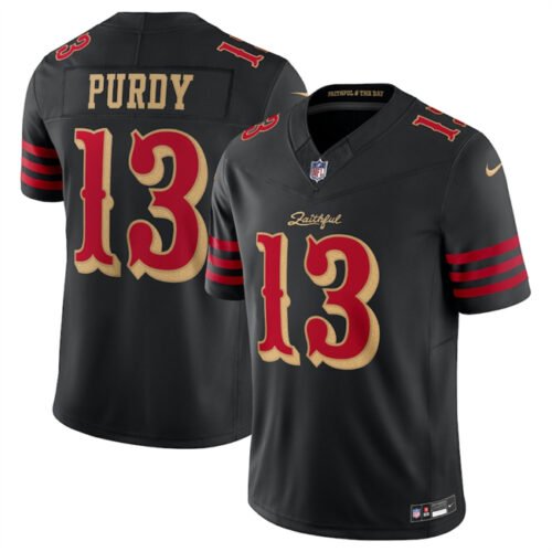 [Collection] Black San Francisco 49ers 2025 F.U.S.E. “Rivalries” Vapor Limited Stitched Football Jersey - SFR01