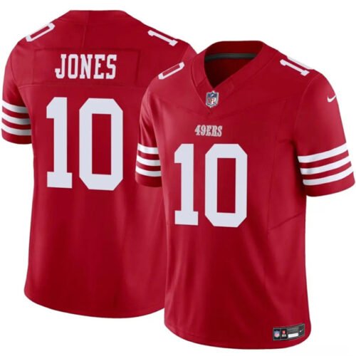 Red San Francisco 49ers #10 Mac Jones 2025 F.U.S.E. Vapor Untouchable Limited Stitched Football Jersey - SFR69