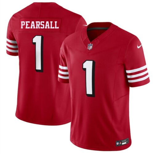 Red San Francisco 49ers #1 Ricky Pearsall New 2025 F.U.S.E. Vapor Untouchable Limited Stitched Football Jersey - SFR52
