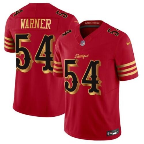 Red Gold San Francisco 49ers #54 Fred Warner 2025 F.U.S.E. ?Rivalries? Vapor Limited Stitched Football Jersey - SFR12