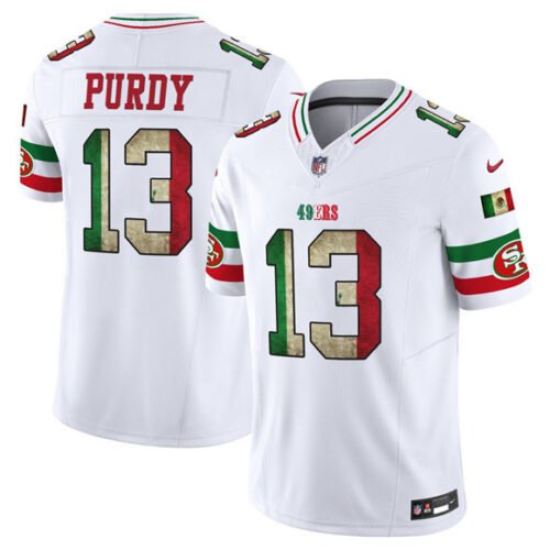 White San Francisco 49ers #13 Brock Purdy 2025 F.U.S.E. Mexico Vapor Limited Stitched Football Jersey - SFR35