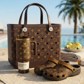 Louis Vuitton 40oz Stanley Tumbler x Bogg Bag x Clogs Hot Trend 2026 - LVB02