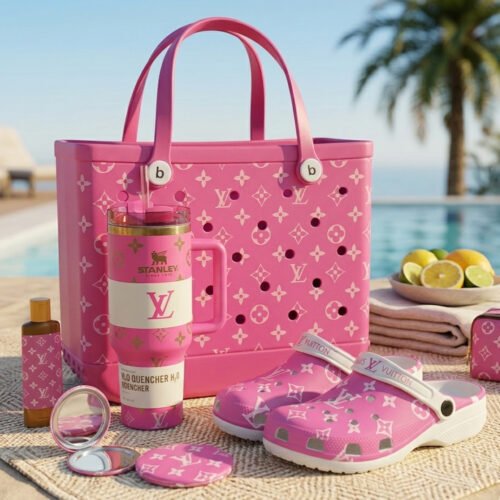 Louis Vuitton 40oz Stanley Tumbler x Bogg Bag x Clogs Hot Trend 2026 - LVB02.1