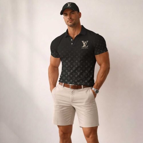 Signature Louis Vuitton Men Polo and Baseball Cap  - LVP11