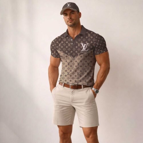 Signature Louis Vuitton Men Polo and Baseball Cap  - LVP12