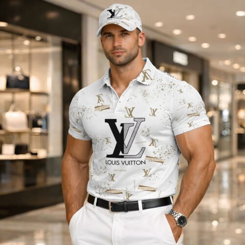 Signature Louis Vuitton Men Polo and Baseball Cap  - LVP47