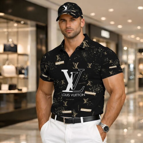 Signature Louis Vuitton Men Polo and Baseball Cap  - LVP45