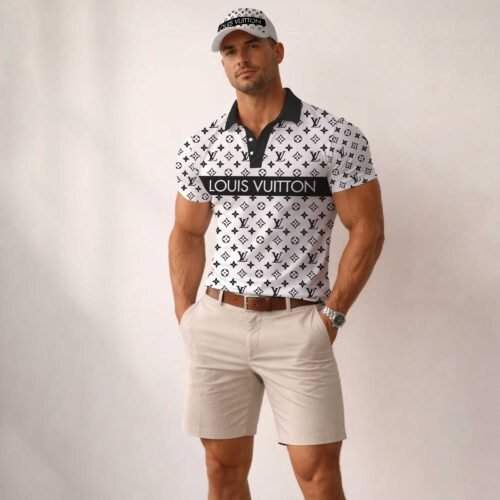 Signature Louis Vuitton Men Polo and Baseball Cap  - LVP13