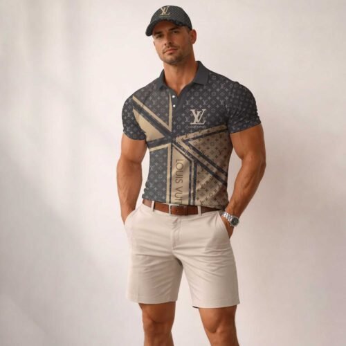Signature Louis Vuitton Men Polo and Baseball Cap  - LVP14