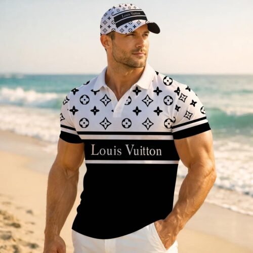 Signature Louis Vuitton Men Polo and Baseball Cap  - LVP30