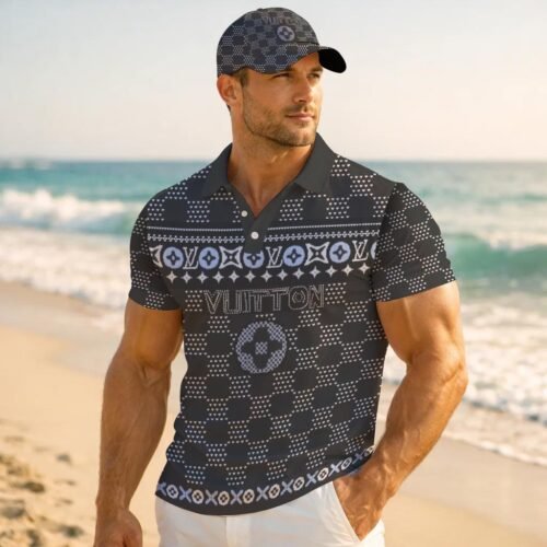 Signature Louis Vuitton Men Polo and Baseball Cap  - LVP31