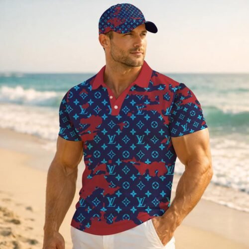 Signature Louis Vuitton Men Polo and Baseball Cap  - LVP27
