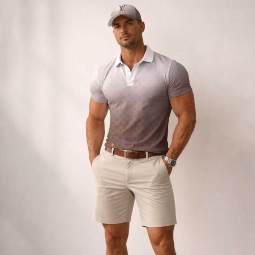 Signature Louis Vuitton Men Polo and Baseball Cap  - LVP53