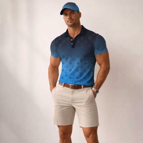 Signature Louis Vuitton Men Polo and Baseball Cap  - LVP56