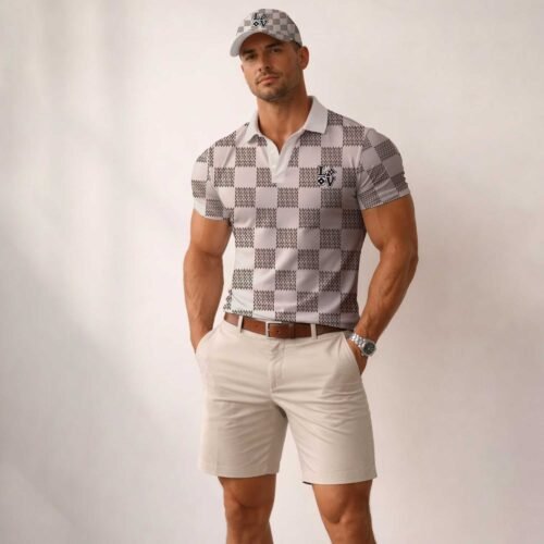 Signature Louis Vuitton Men Polo and Baseball Cap  - LVP59