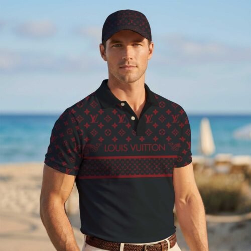 Premium Louis Vuitton Men Polo and Baseball Cap  - LVP03