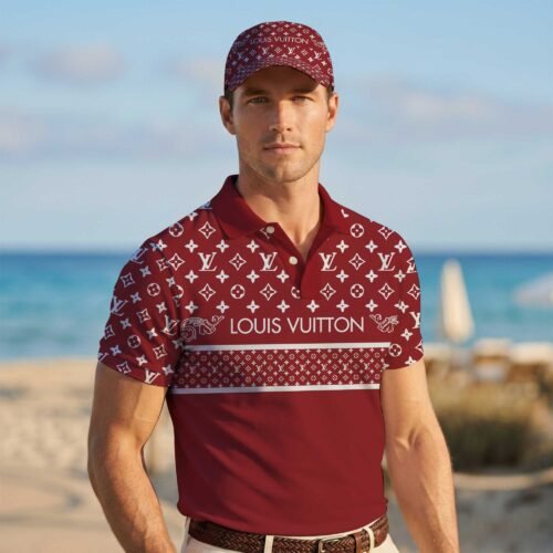 Premium Louis Vuitton Men Polo and Baseball Cap  - LVP04