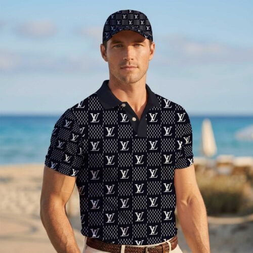 Premium Louis Vuitton Men Polo and Baseball Cap  - LVP05
