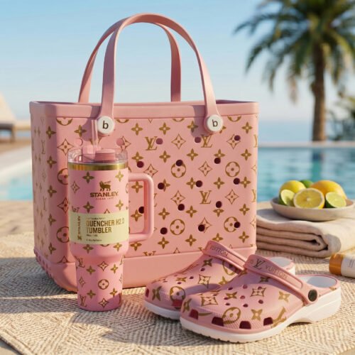 Louis Vuitton 40oz Stanley Tumbler x Bogg Bag x Clogs - LVB02.4