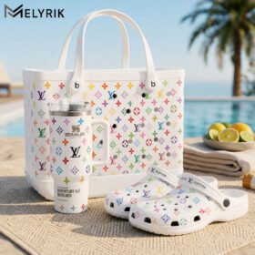 [Rainbow] Louis Vuitton 40oz Stanley Tumbler x Bogg Bag x Clogs - LVB06